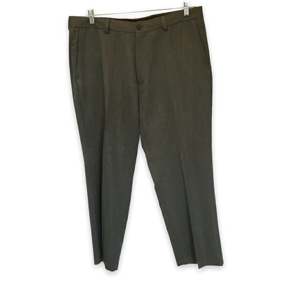 Haggar Men's Polyester Straight Fit Dress Slacks Size 38-29 in Charcoal gray - Picture 1 of 9